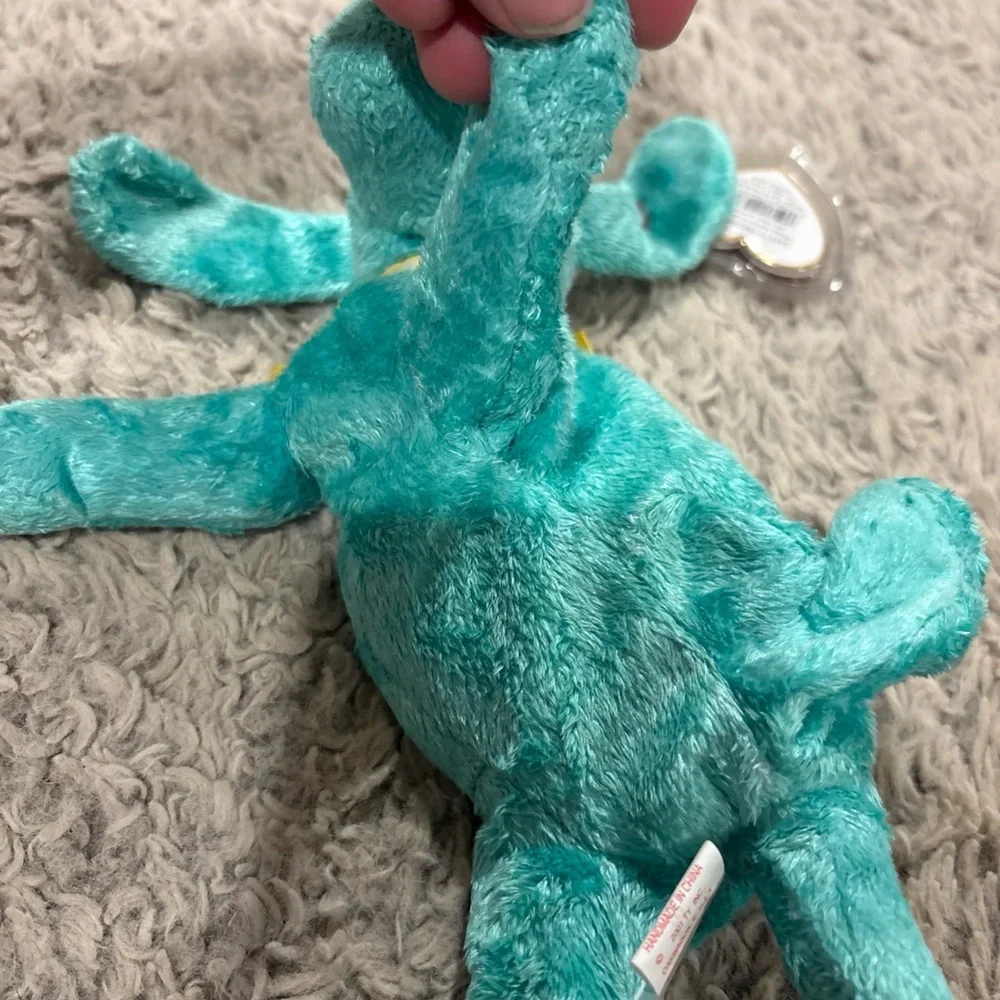 TY‎ Beanie Baby DIDDLEY Green Dog Beagle Retired DOB July 25, 2000